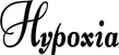 Produktbeispiel Schriftzug - Hypoxia