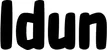 Produktbeispiel Schriftzug - Idun
