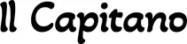 Produktbeispiel Schriftzug - Il Capitano