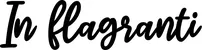 Produktbeispiel Schriftzug - In flagranti