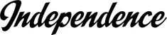 Produktbeispiel Schriftzug - Independence