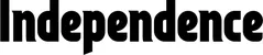 Produktbeispiel Schriftzug - Independence