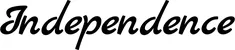 Produktbeispiel Schriftzug - Independence