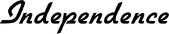 Produktbeispiel Schriftzug - Independence