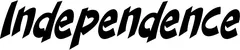 Produktbeispiel Schriftzug - Independence