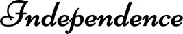 Produktbeispiel Schriftzug - Independence