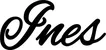Produktbeispiel Schriftzug - Ines