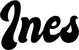 Produktbeispiel Schriftzug - Ines