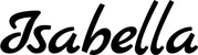Produktbeispiel Schriftzug - Isabella