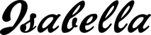Produktbeispiel Schriftzug - Isabella