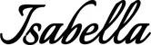 Produktbeispiel Schriftzug - Isabella