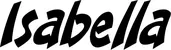 Produktbeispiel Schriftzug - Isabella