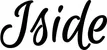 Produktbeispiel Schriftzug - Iside