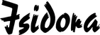 Produktbeispiel Schriftzug - Isidora