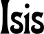 Produktbeispiel Schriftzug - Isis