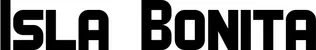 Produktbeispiel Schriftzug - Isla Bonita