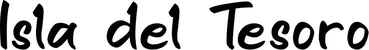 Produktbeispiel Schriftzug - Isla del Tesoro
