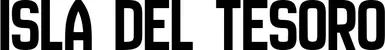 Produktbeispiel Schriftzug - Isla del Tesoro