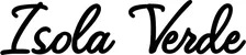 Produktbeispiel Schriftzug - Isola Verde