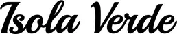 Produktbeispiel Schriftzug - Isola Verde