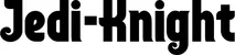 Produktbeispiel Schriftzug - Jedi-Knight