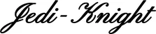 Produktbeispiel Schriftzug - Jedi-Knight