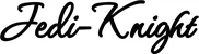 Produktbeispiel Schriftzug - Jedi-Knight