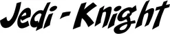 Produktbeispiel Schriftzug - Jedi-Knight