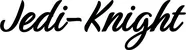 Produktbeispiel Schriftzug - Jedi-Knight
