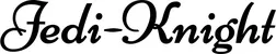 Produktbeispiel Schriftzug - Jedi-Knight