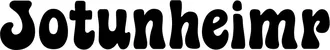 Produktbeispiel Schriftzug - Jotunheimr