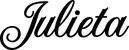 Produktbeispiel Schriftzug - Julieta