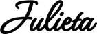 Produktbeispiel Schriftzug - Julieta