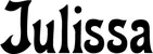 Produktbeispiel Schriftzug - Julissa