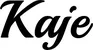 Produktbeispiel Schriftzug - Kaje