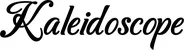 Produktbeispiel Schriftzug - Kaleidoscope