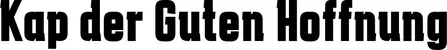 Produktbeispiel Schriftzug - Kap der Guten Hoffnung