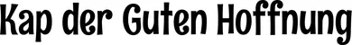 Produktbeispiel Schriftzug - Kap der Guten Hoffnung