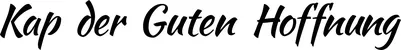 Produktbeispiel Schriftzug - Kap der Guten Hoffnung