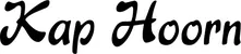 Produktbeispiel Schriftzug - Kap Hoorn