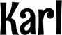 Produktbeispiel Schriftzug - Karl
