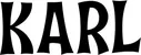 Produktbeispiel Schriftzug - Karl