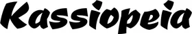 Produktbeispiel Schriftzug - Kassiopeia