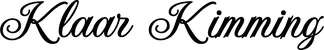 Produktbeispiel Schriftzug - Klaar Kimming
