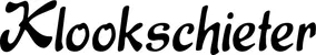 Produktbeispiel Schriftzug - Klookschieter