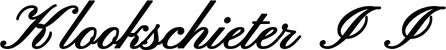 Produktbeispiel Schriftzug - Klookschieter II