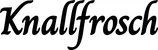 Produktbeispiel Schriftzug - Knallfrosch