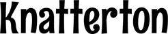 Produktbeispiel Schriftzug - Knatterton