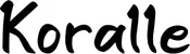 Produktbeispiel Schriftzug - Koralle