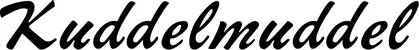 Produktbeispiel Schriftzug - Kuddelmuddel